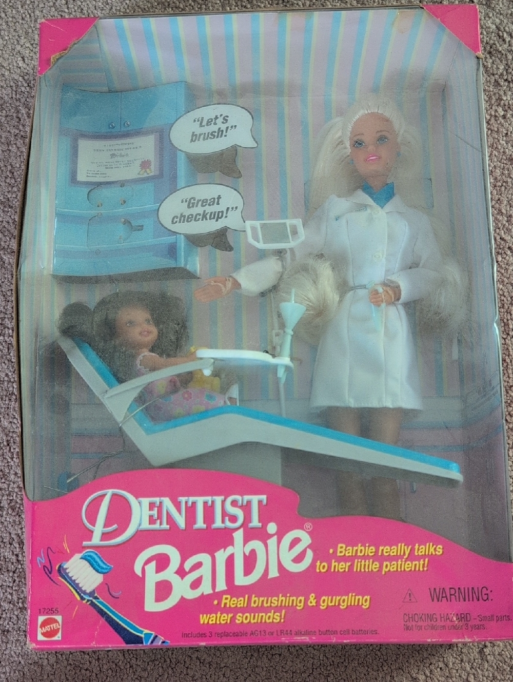 Barbie Dental Playset in White, Aqua & Pink